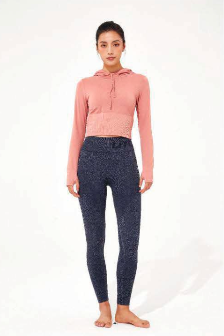 Seamless Washed Cropped Hoodie