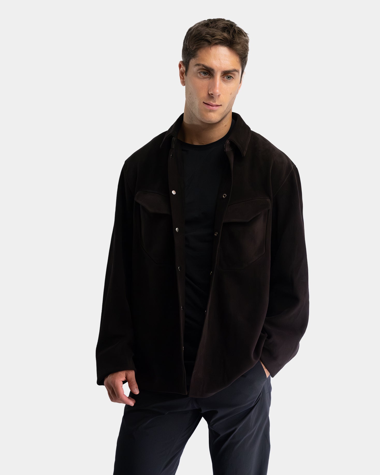 Arc Leather Shirt
