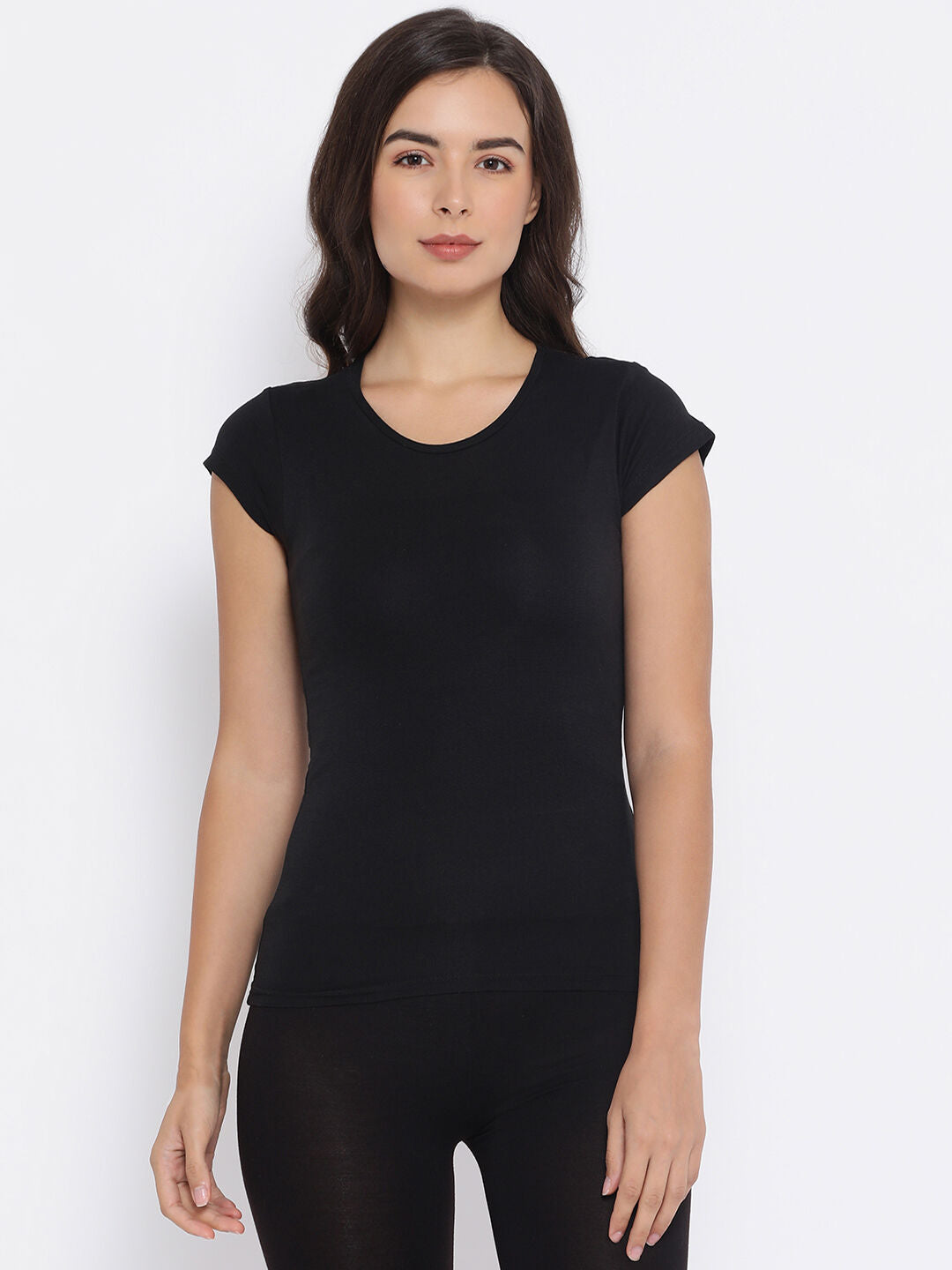 Miyabi Round Neck Half Sleeve Thermal- Womens