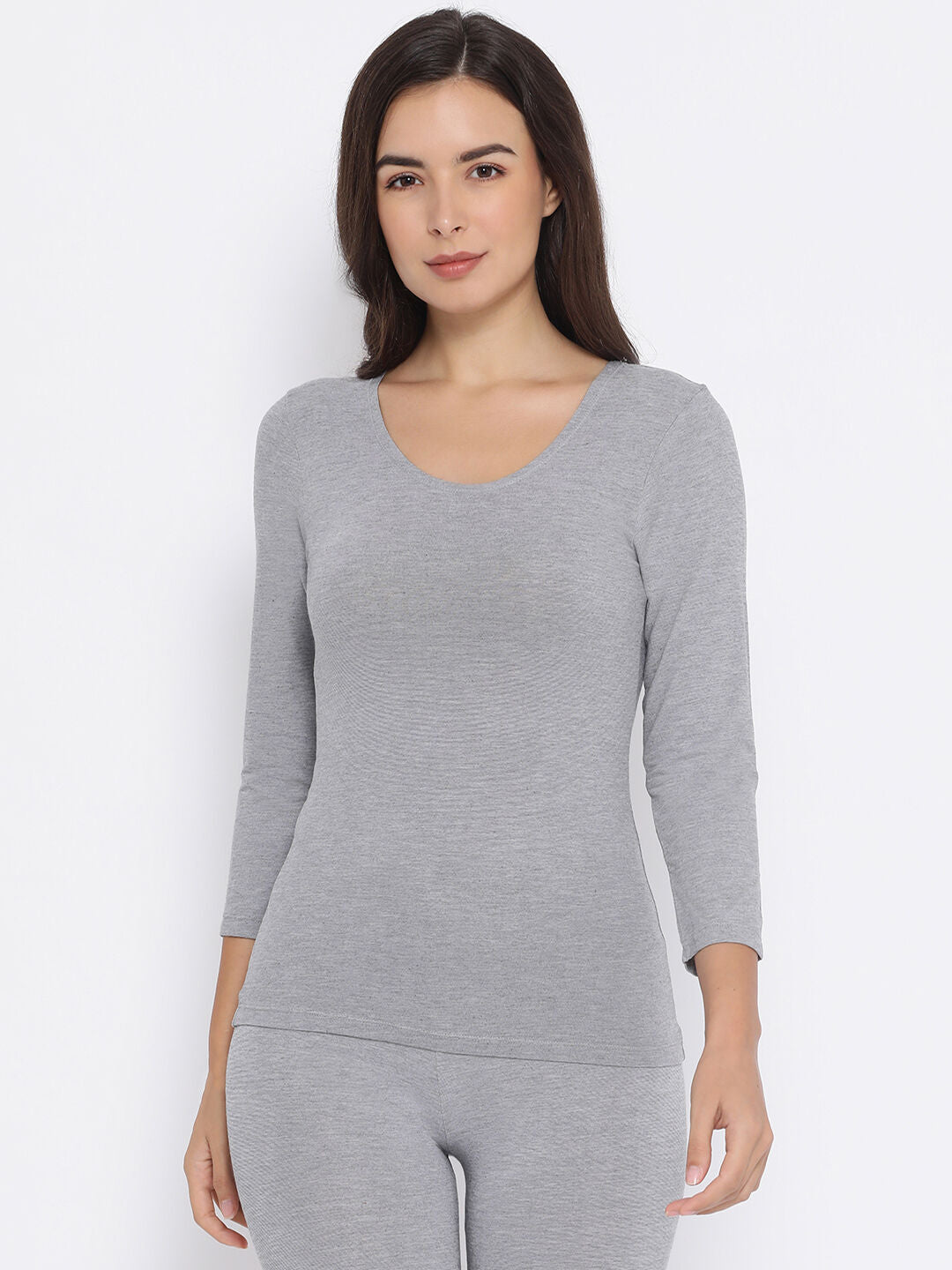 Miyabi Full Sleeve Deep Neck Thermal- Womens