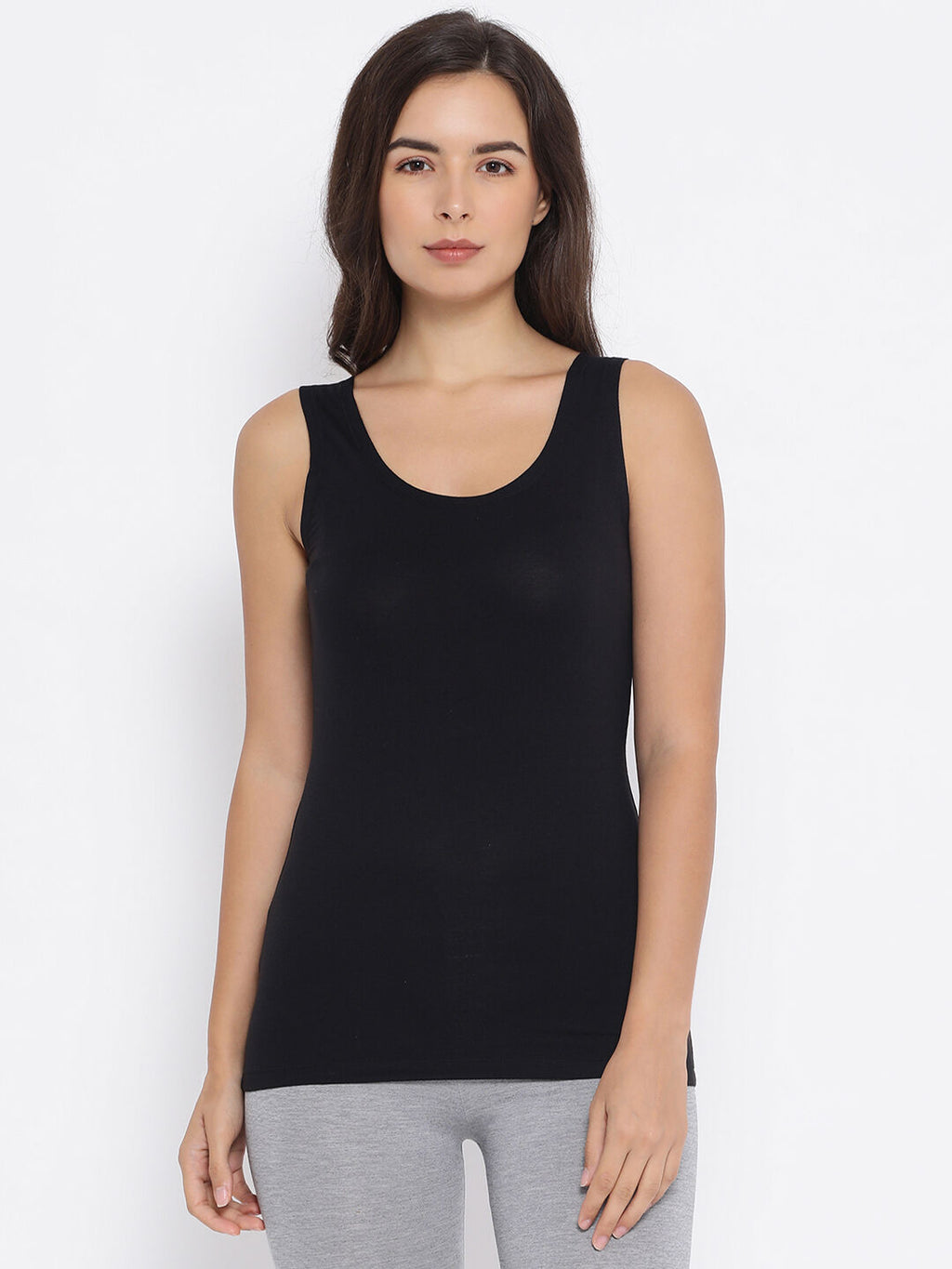 Miyabi Deep Neck Camisole Thermal- Womens