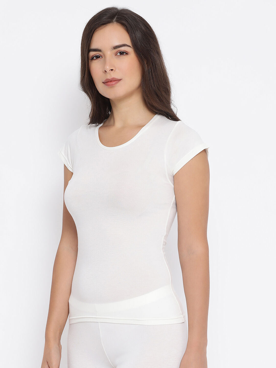 Miyabi Round Neck Half Sleeve Thermal- Womens