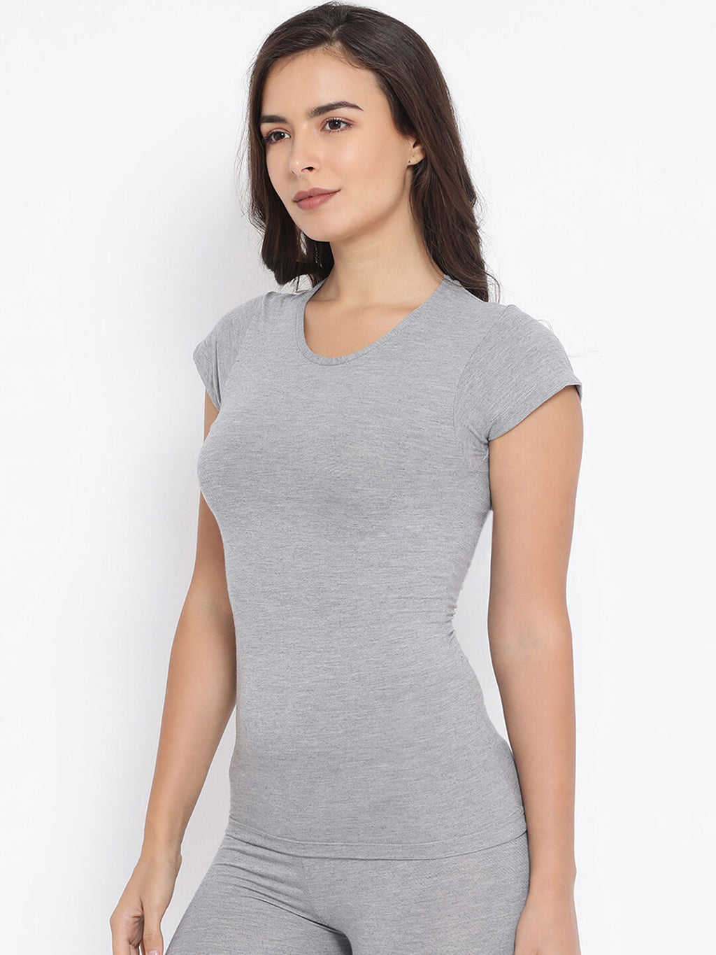 Miyabi Round Neck Half Sleeve Thermal- Womens
