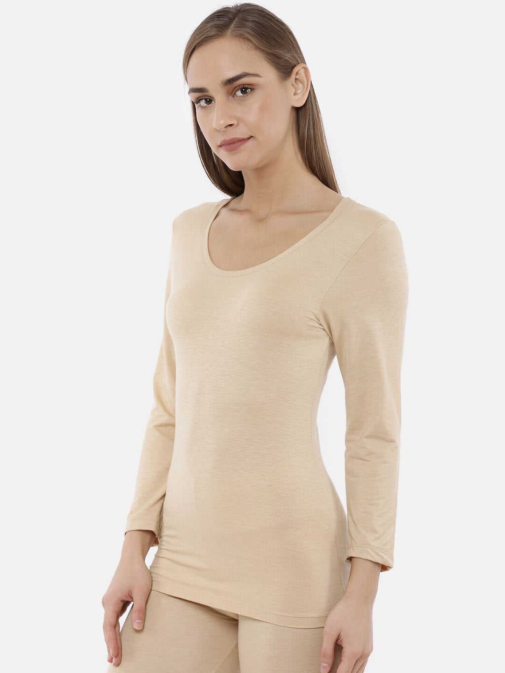 Miyabi Full Sleeve Deep Neck Thermal- Womens