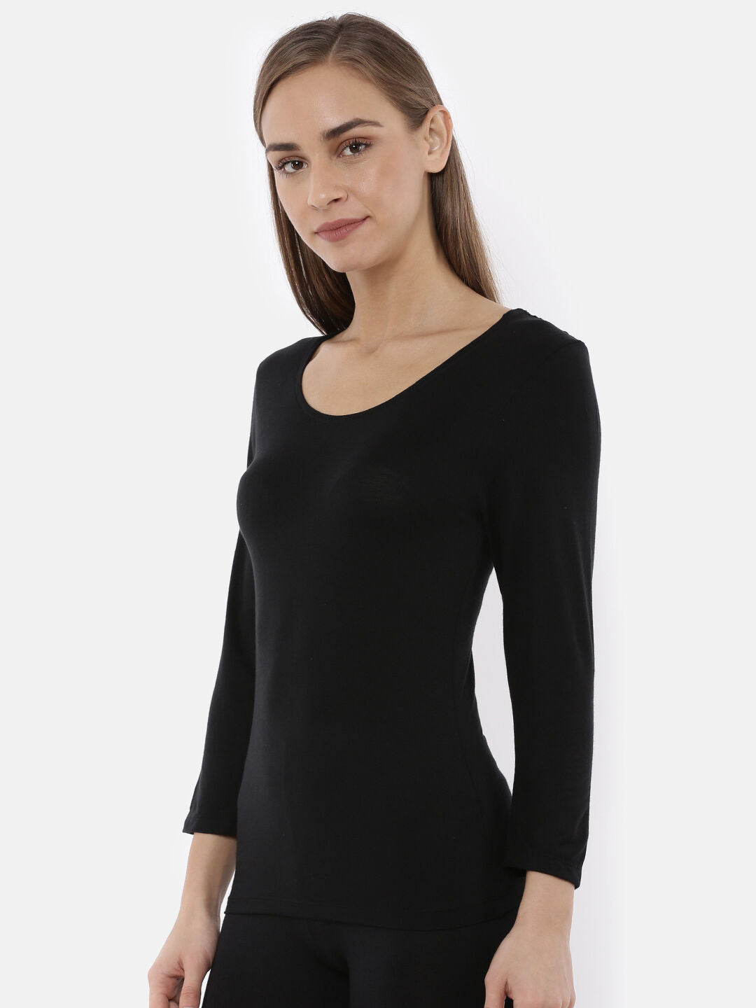 Miyabi Full Sleeve Deep Neck Thermal- Womens