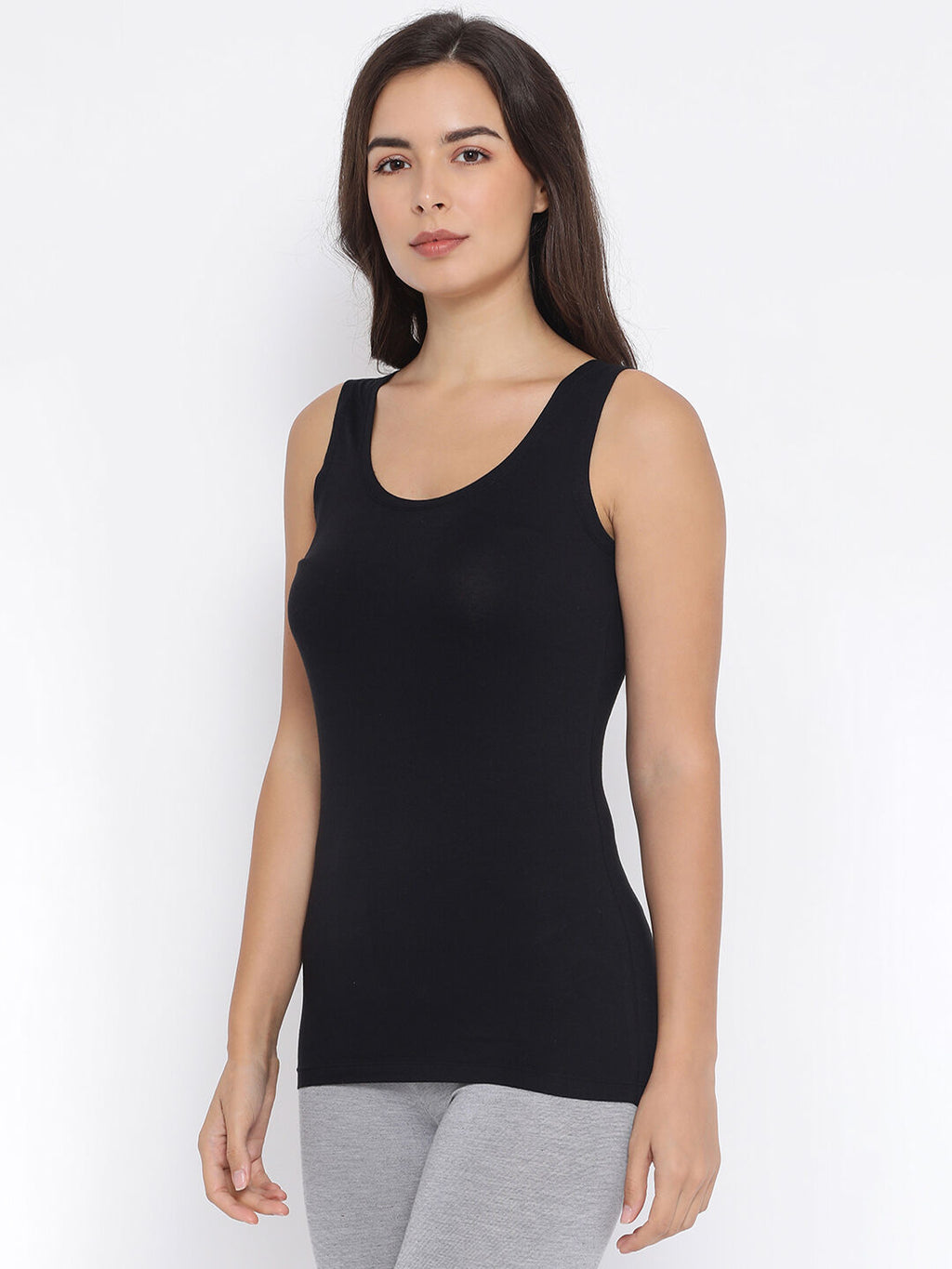 Miyabi Deep Neck Camisole Thermal- Womens