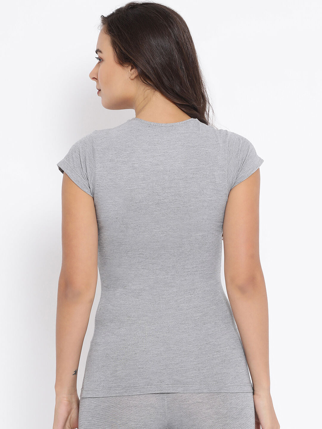 Miyabi Round Neck Half Sleeve Thermal- Womens