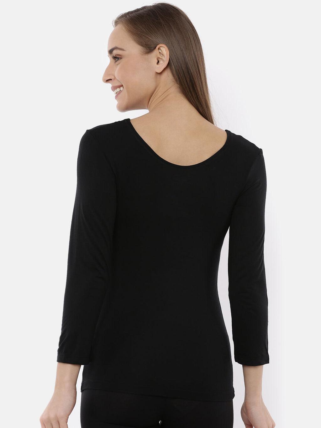 Miyabi Full Sleeve Deep Neck Thermal- Womens