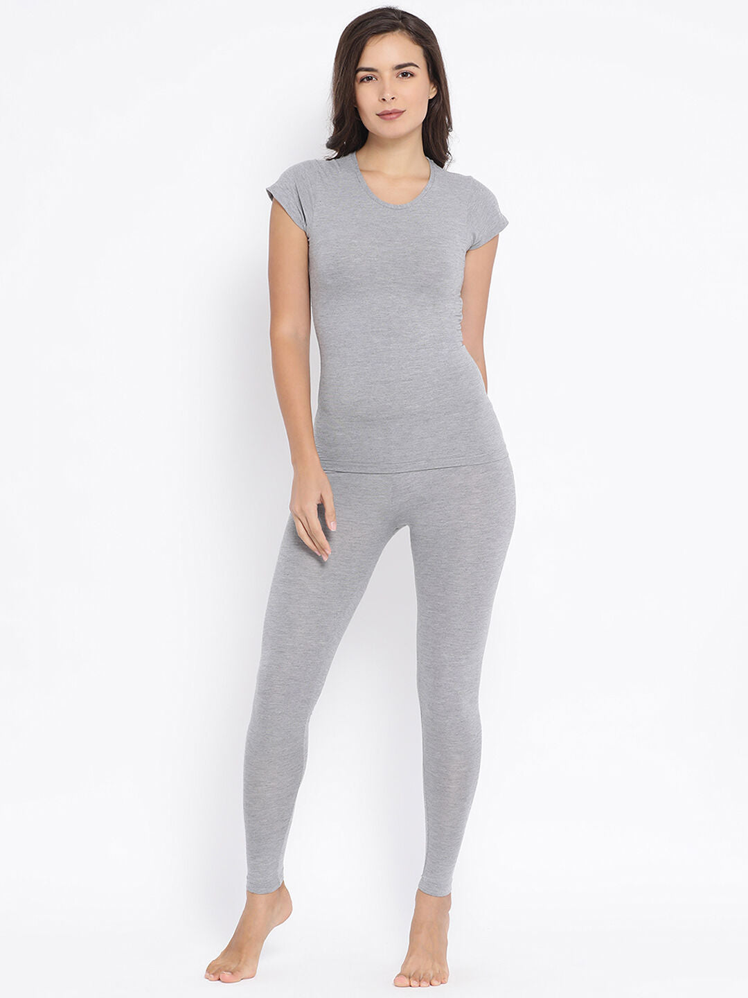 Miyabi Round Neck Half Sleeve Thermal- Womens