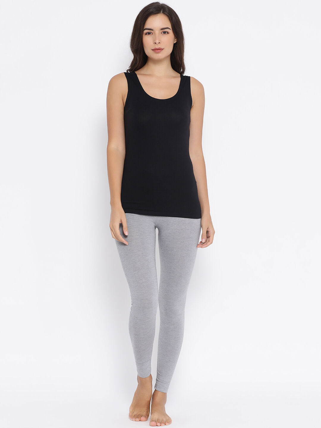 Miyabi Deep Neck Camisole Thermal- Womens