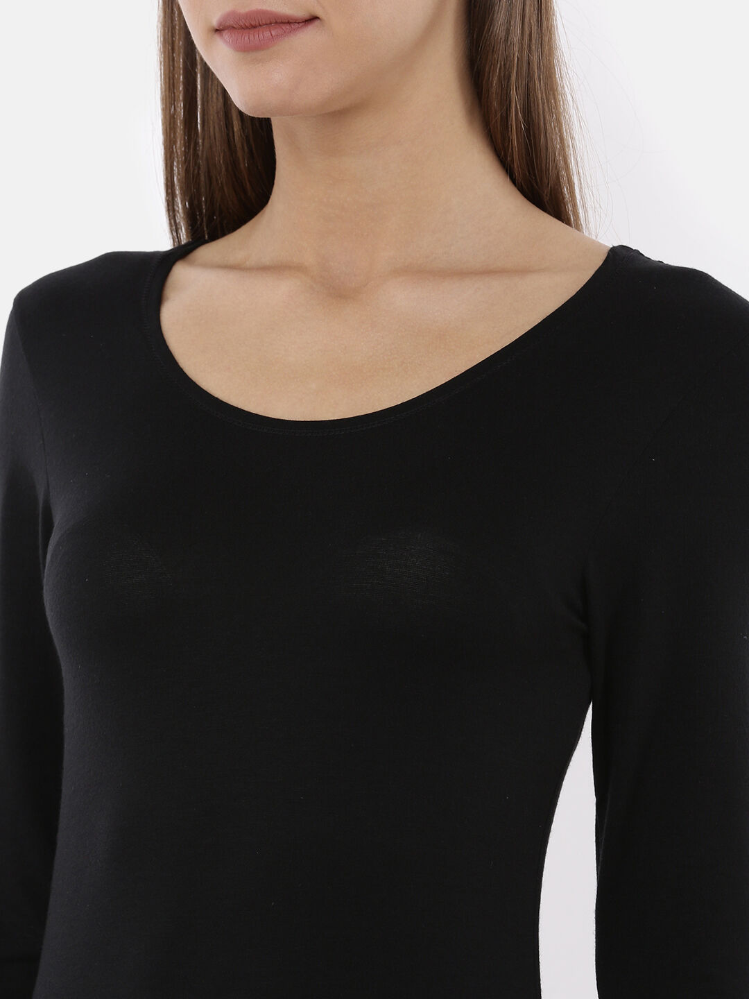 Miyabi Full Sleeve Deep Neck Thermal- Womens